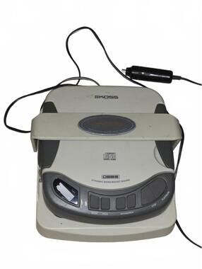 Vtg Koss Dynamic Bass Boost Portable CD Player CDP450 W/DC Converter Stabilizer